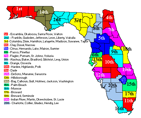 Useful Maps Explaining Florida's Judicial System